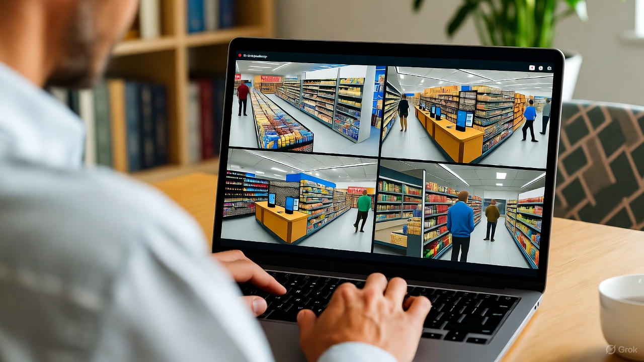 Person accessing security on multiple devices